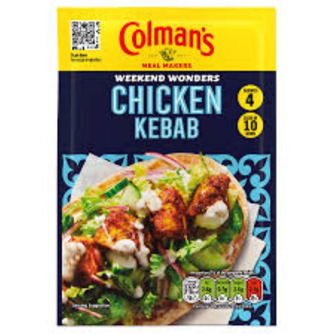 COLMANS DRY SAUCE CHICKEN KEBAB 30G